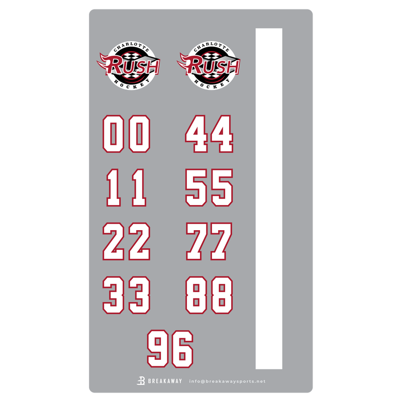 Charlotte Rush Helmet Stickers