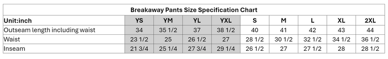 Carolina Thunder Breakaway Youth Jogger Pants
