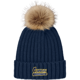 CT Clippers Faux Fur Pom Beanie