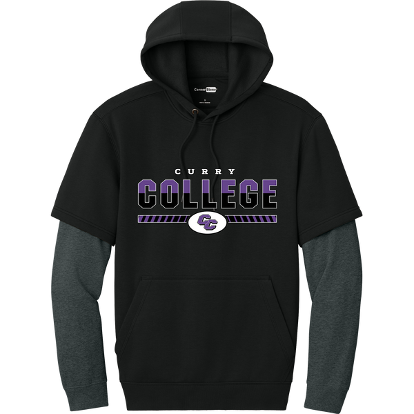 Curry College Tough Fleece Layered Hoodie