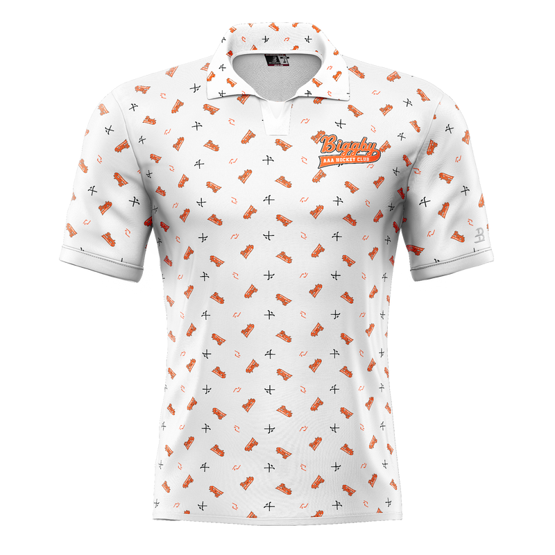 Biggby Coffee AAA Tier 1 Adult 2025 Sublimated Polo Tee