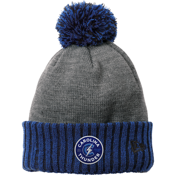 Carolina Thunder New Era Colorblock Cuffed Beanie
