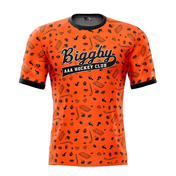 Biggby Coffee AAA Tier 1 Youth 2025 Sublimated Pattern Tee