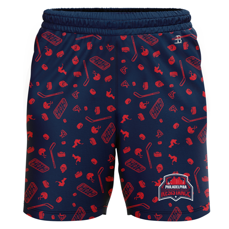 Philadelphia Resistance Adult Sublimated Pattern Shorts