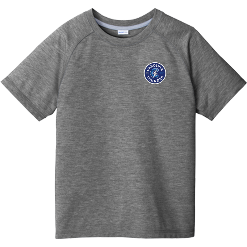 Carolina Thunder Youth PosiCharge Tri-Blend Wicking Raglan Tee